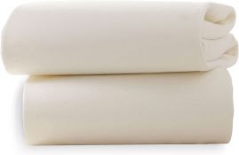 CLAIR DE LUNE Cot Bed Flat Sheets "Soft Cream"